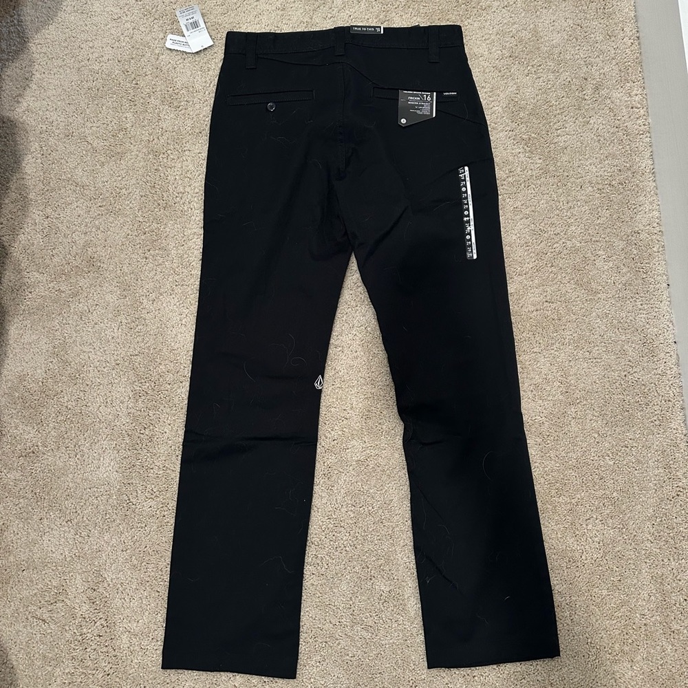 Volcom Men’s Frickin Modern Street Black Pants 29x30